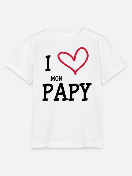 I Love my Opa - Stanley/Stella Kinder T-Shirt MINI CREATOR  - Weiß