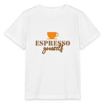 Espresso dich selbst - Stanley/Stella Kinder T-Shirt MINI CREATOR  - Weiß - Vorne - Maike (125cm)