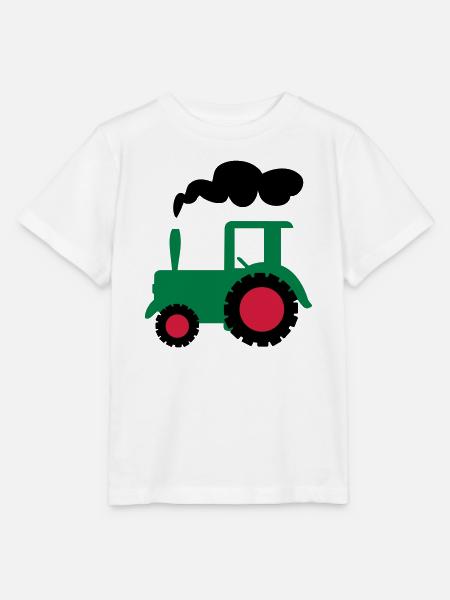 traktor trecker landwirtschaft - Stanley/Stella Kinder T-Shirt MINI CREATOR  - Weiß