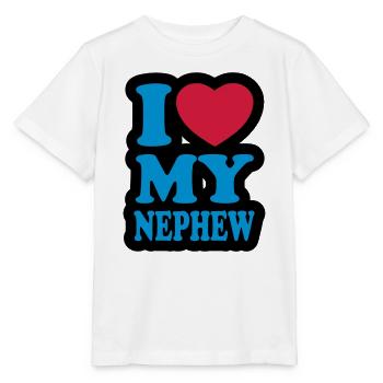 I love my nephew - Stanley/Stella MINI CREATOR Kids’ T-Shirt - white - Front - Maike (125cm)