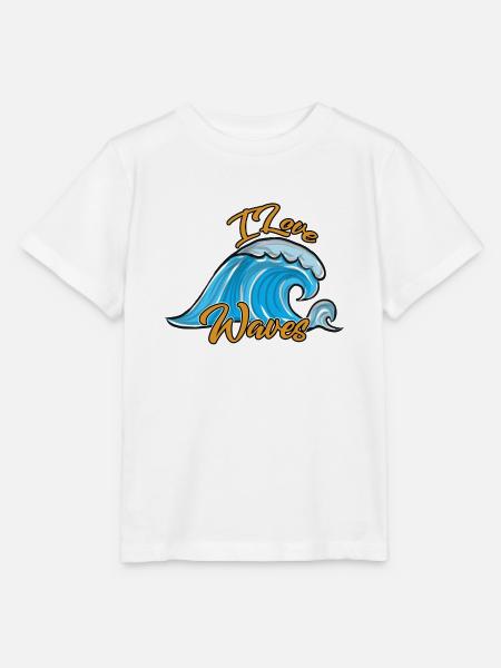 Wellenreiten Surfen - Stanley/Stella Kinder T-Shirt MINI CREATOR - Weiß