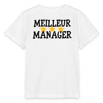 Meilleur Manager - T-shirt bio MINI CREATOR Stanley/Stella Enfant - blanc - Devant - Maike (125cm)