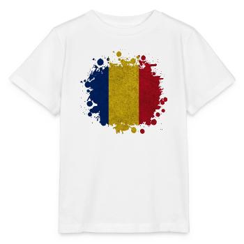 Rumänien Klecks Vintage / Geschenk Bukarest - Stanley/Stella Kinder T-Shirt MINI CREATOR  - Weiß - Vorne - Maike (125cm)
