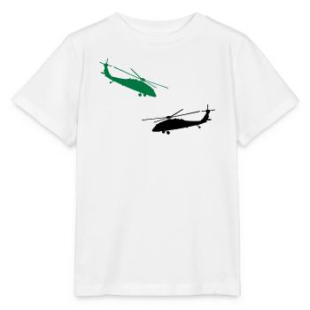 hélicoptère - T-shirt bio MINI CREATOR Stanley/Stella Enfant - blanc - Devant - Maike (125cm)