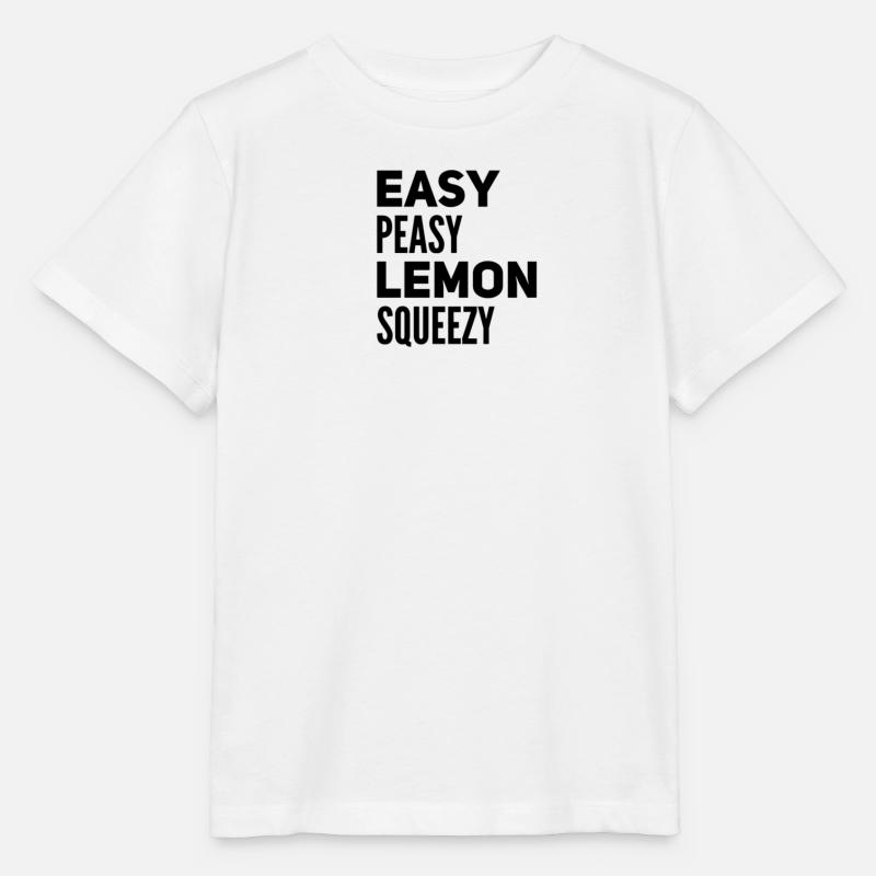 Facile à presser comme un citron – Diction drôle - T-shirt bio MINI CREATOR Stanley/Stella Enfant - blanc