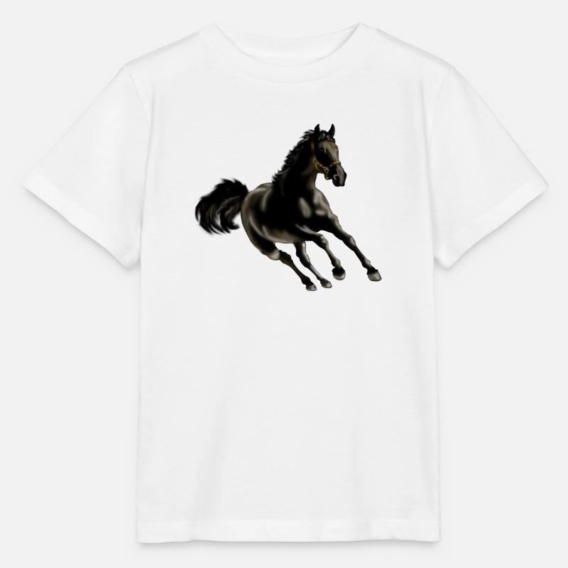 cheval - T-shirt bio MINI CREATOR Stanley/Stella Enfant - blanc