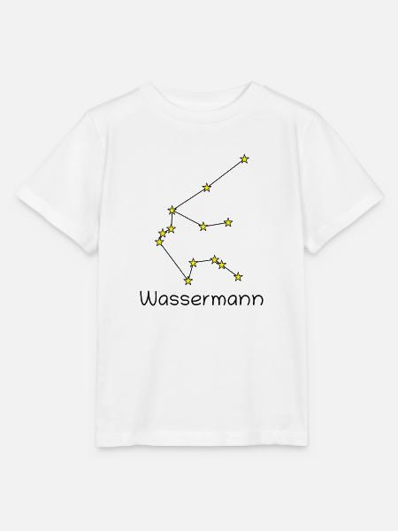 Sternzeichen Wassermann - Stanley/Stella Kinder T-Shirt MINI CREATOR  - Weiß