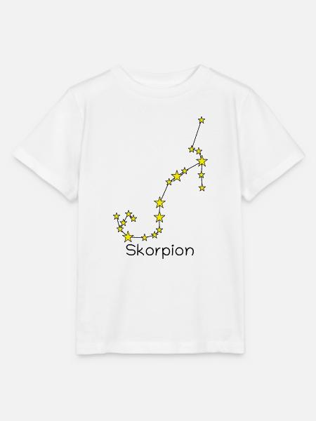 Sternzeichen Skorpion - Stanley/Stella Kinder T-Shirt MINI CREATOR - Weiß