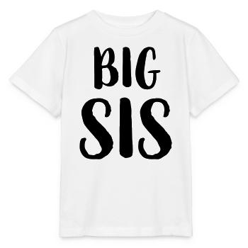 big sis Schwester Geschwister Familie Geschenk - Stanley/Stella Kinder T-Shirt MINI CREATOR  - Weiß - Vorne - Maike (125cm)