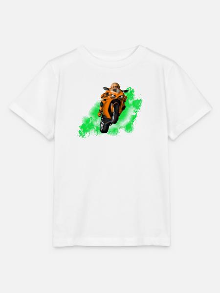Motorrad - Stanley/Stella Kinder T-Shirt MINI CREATOR  - Weiß