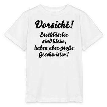 schulkind schule lustig - Stanley/Stella Kinder T-Shirt MINI CREATOR  - Weiß - Vorne - Maike (125cm)