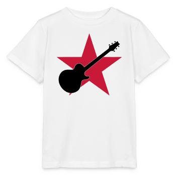 Guitar Player ! - T-shirt bio MINI CREATOR Stanley/Stella Enfant - blanc - Devant - Maike (125cm)