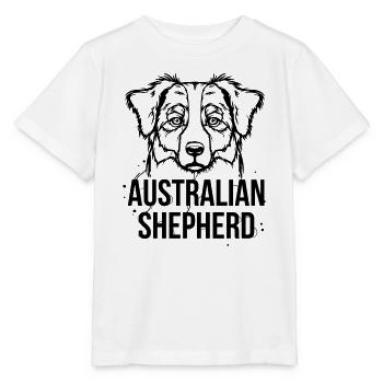 Australian Shepherd - T-shirt bio MINI CREATOR Stanley/Stella Enfant - blanc - Devant - Maike (125cm)