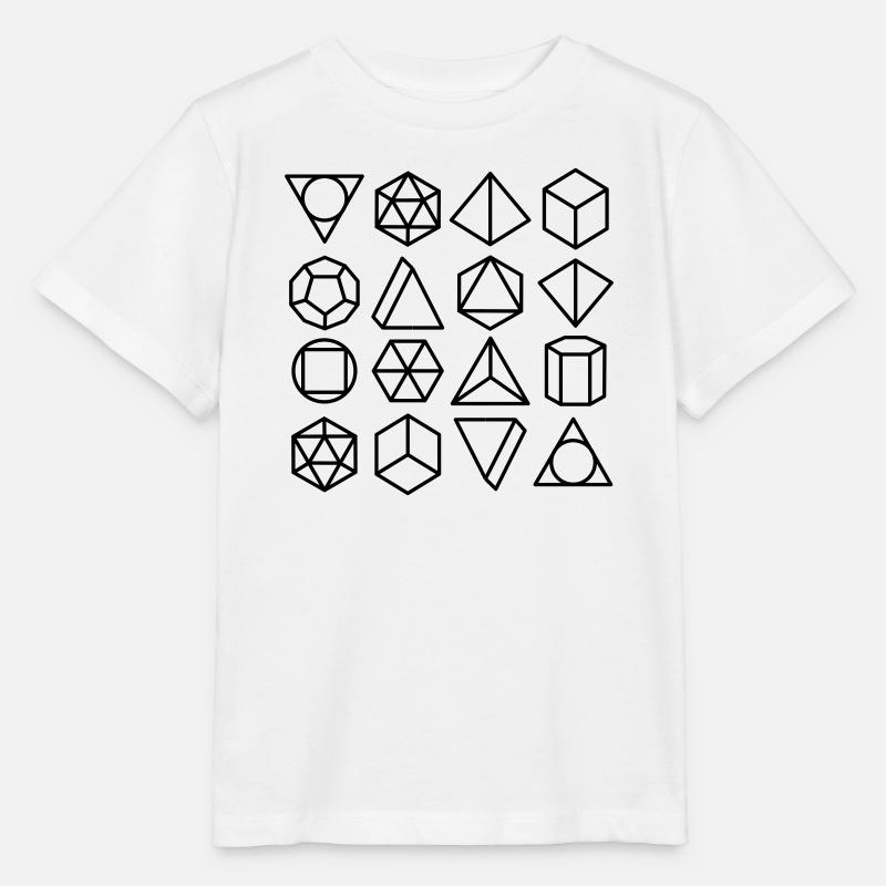 mathematical geometry - Stanley/Stella MINI CREATOR Kids’ T-Shirt - white