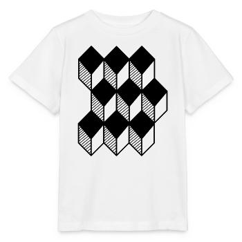 cube 3D - Stanley/Stella MINI CREATOR Kids’ T-Shirt - white - Front - Maike (125cm)