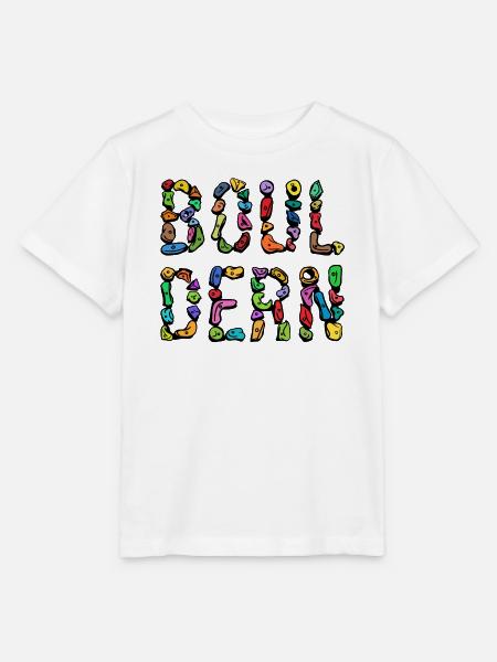 Bouldern Boulder Klettern Schrift Bergsteigen - Stanley/Stella Kinder T-Shirt MINI CREATOR - Weiß