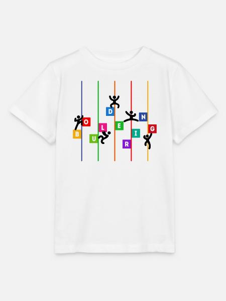 Boulder Klettern Bergsteigen Bouldern Lustig Sport - Stanley/Stella Kinder T-Shirt MINI CREATOR - Weiß