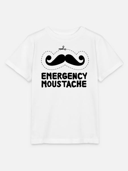 Schnurrbart - Stanley/Stella Kinder T-Shirt MINI CREATOR - Weiß