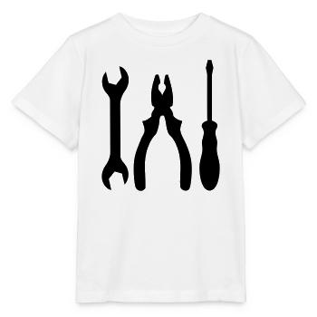 tools - Stanley/Stella MINI CREATOR Kids’ T-Shirt - white - Front - Maike (125cm)