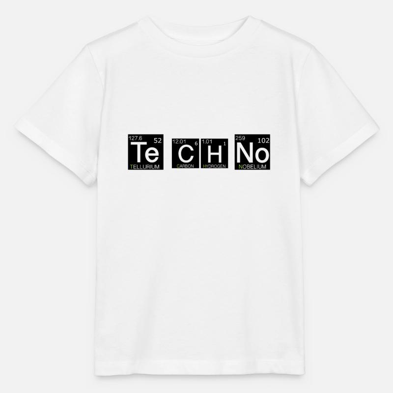 Techno Chem Periodensystem-Style - Stanley/Stella Kinder T-Shirt MINI CREATOR  - Weiß