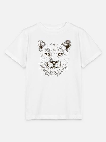 Wildkatze - Stanley/Stella Kinder T-Shirt MINI CREATOR - Weiß