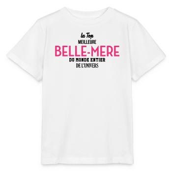 Belle-Mère / Belle Mere / Gendre / Fille / fils - T-shirt bio MINI CREATOR Stanley/Stella Enfant - blanc - Devant - Maike (125cm)