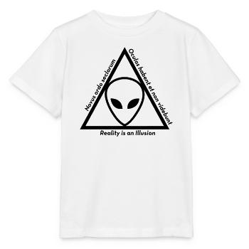 Ufo Alien Raum außerirdisches Aussenseiter - Stanley/Stella Kinder T-Shirt MINI CREATOR  - Weiß - Vorne - Maike (125cm)