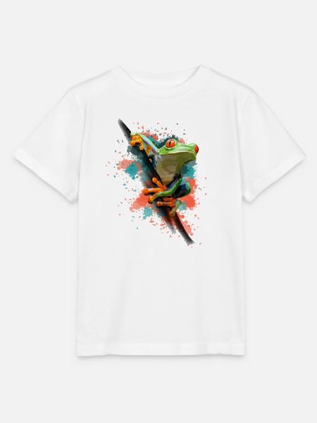 Frosch - Stanley/Stella Kinder T-Shirt MINI CREATOR  - Weiß