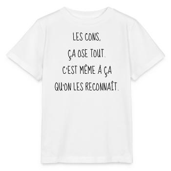 Cinéma / Citation / Série télé / Geek - T-shirt bio MINI CREATOR Stanley/Stella Enfant - blanc - Devant - Maike (125cm)