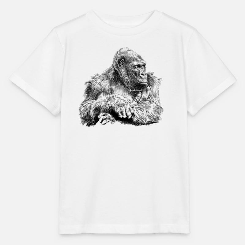 gorilla - T-shirt bio MINI CREATOR Stanley/Stella Enfant - blanc