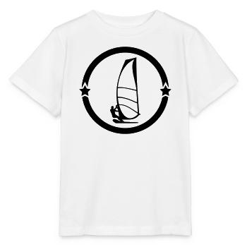 Windsurfen / Windsurfer / Windsurf / Windsurfing - Stanley/Stella Kinder T-Shirt MINI CREATOR  - Weiß - Vorne - Maike (125cm)