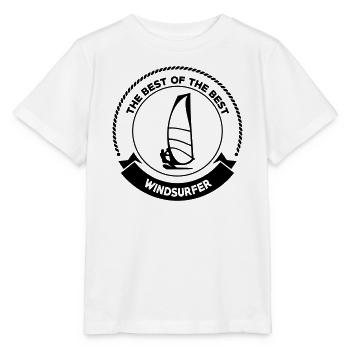 Windsurfen / Windsurfer / Windsurf / Windsurfing - Stanley/Stella Kinder T-Shirt MINI CREATOR  - Weiß - Vorne - Maike (125cm)