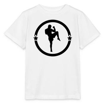 Kickboxing / Kick-Boxeur / Kick Boxing / - T-shirt bio MINI CREATOR Stanley/Stella Enfant - blanc - Devant - Maike (125cm)
