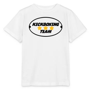 Kickboxing / Kick-Boxeur / Kick Boxing / - T-shirt bio MINI CREATOR Stanley/Stella Enfant - blanc - Devant - Maike (125cm)