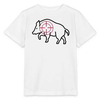 wild boar - Stanley/Stella MINI CREATOR Kids’ T-Shirt - white - Front - Maike (125cm)