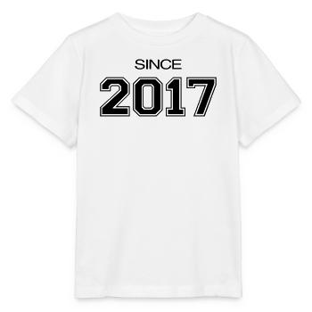 Since 2017 | Athletic Varsity Style Date - Stanley/Stella MINI CREATOR Kids’ T-Shirt - white - Front - Maike (125cm)