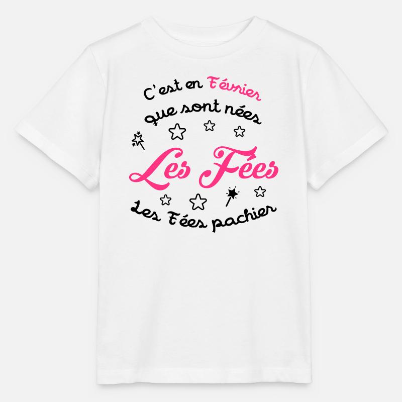 fille / fée / princesse / bébé - T-shirt bio MINI CREATOR Stanley/Stella Enfant - blanc