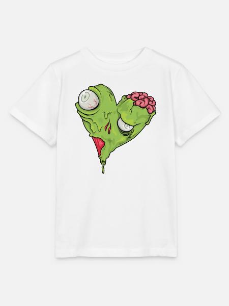 Halloween Zombie Herz - Stanley/Stella Kinder T-Shirt MINI CREATOR - Weiß