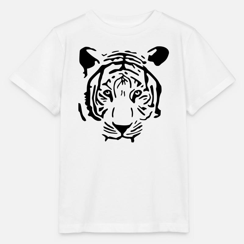 Tigre blanc - T-shirt bio MINI CREATOR Stanley/Stella Enfant - blanc