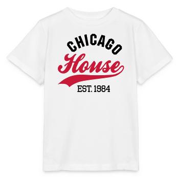 Chicago house est. 1984 - Stanley/Stella Kinder T-Shirt MINI CREATOR  - Weiß - Vorne - Maike (125cm)