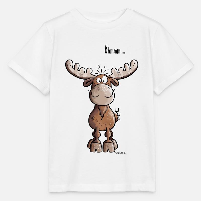 Öhmmm Elch - Stanley/Stella Kinder T-Shirt MINI CREATOR  - Weiß
