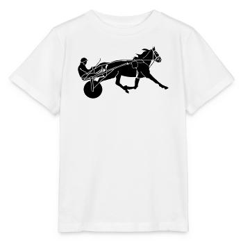 Pferdesport -Trabrennen - Stanley/Stella Kinder T-Shirt MINI CREATOR  - Weiß - Vorne - Maike (125cm)