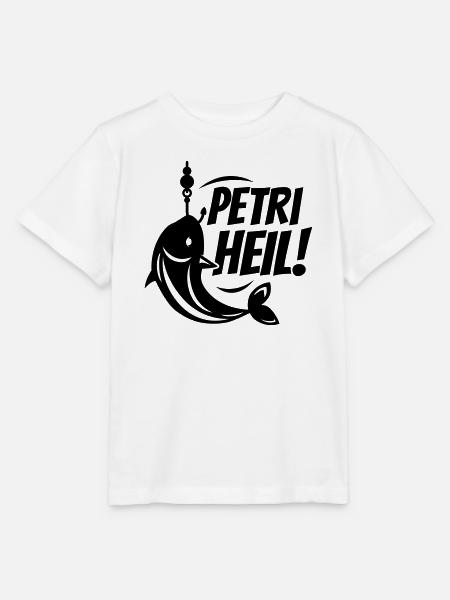 petri heil angeln - Stanley/Stella Kinder T-Shirt MINI CREATOR  - Weiß