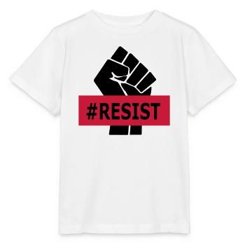Hashtag Resist - Raised Fist - Black Power - Stanley/Stella MINI CREATOR Kids’ T-Shirt - white - Front - Maike (125cm)
