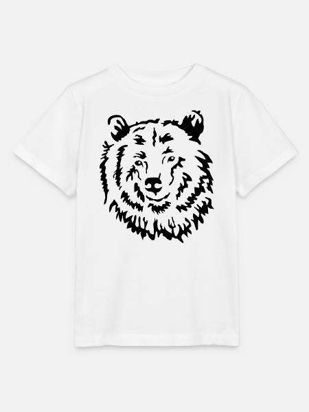 Baer Raubtier - Stanley/Stella Kinder T-Shirt MINI CREATOR - Weiß