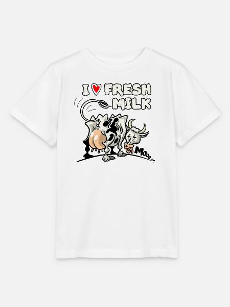 Milchkuh - Stanley/Stella Kinder T-Shirt MINI CREATOR - Weiß
