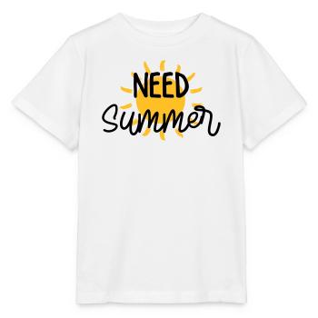 été / vacances / plage / soleil / mer - T-shirt bio MINI CREATOR Stanley/Stella Enfant - blanc - Devant - Maike (125cm)