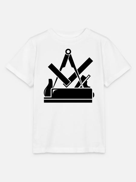 Tischler Zunftzeichen - Stanley/Stella Kinder T-Shirt MINI CREATOR  - Weiß