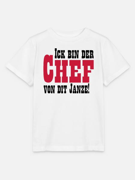 Chef von dit janze - Stanley/Stella Kinder T-Shirt MINI CREATOR - Weiß