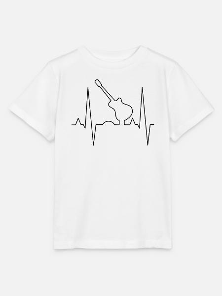 Gitarre Druckdesign - Stanley/Stella Kinder T-Shirt MINI CREATOR - Weiß